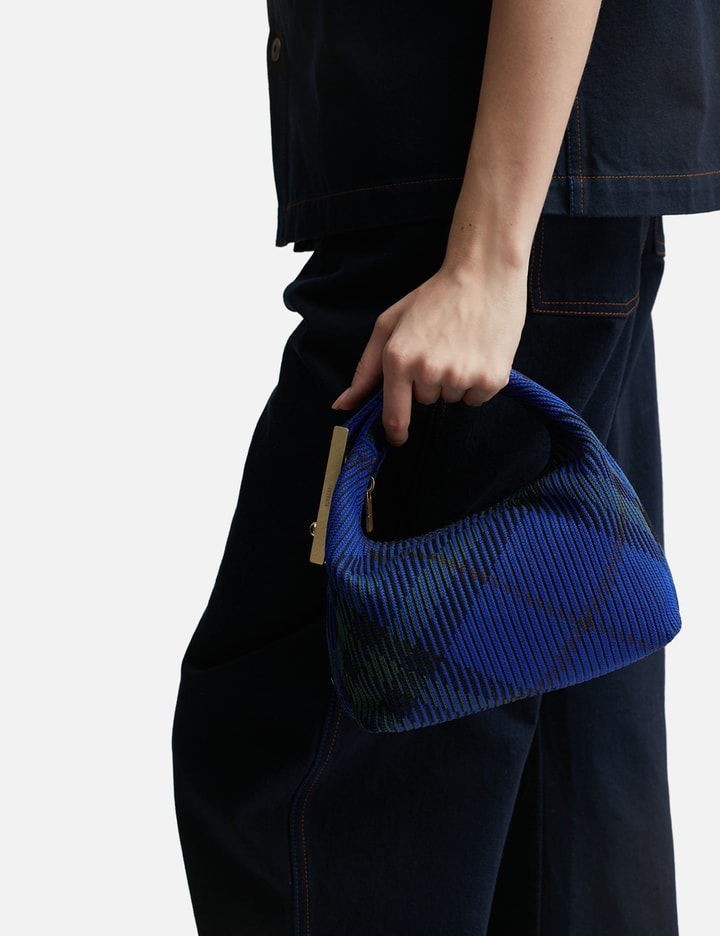 Shop Burberry Mini Peg Duffle Bag In Blue