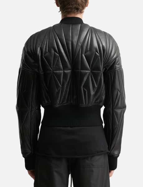Moncler + Rick Owens Geocamo Nappa Leather Bomber Jacket view 12