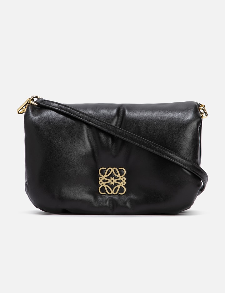 Loewe Goya Leather Shoulder Bag - Women - Black Cross-body Bags
