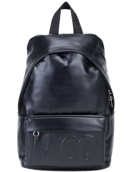 McQ Alexander McQueen - Emboss McQ Logo Leather Classic Backpack | HBX McQ Alexander McQueen - Emboss McQ Logo Leather Classic Backpack | HBX