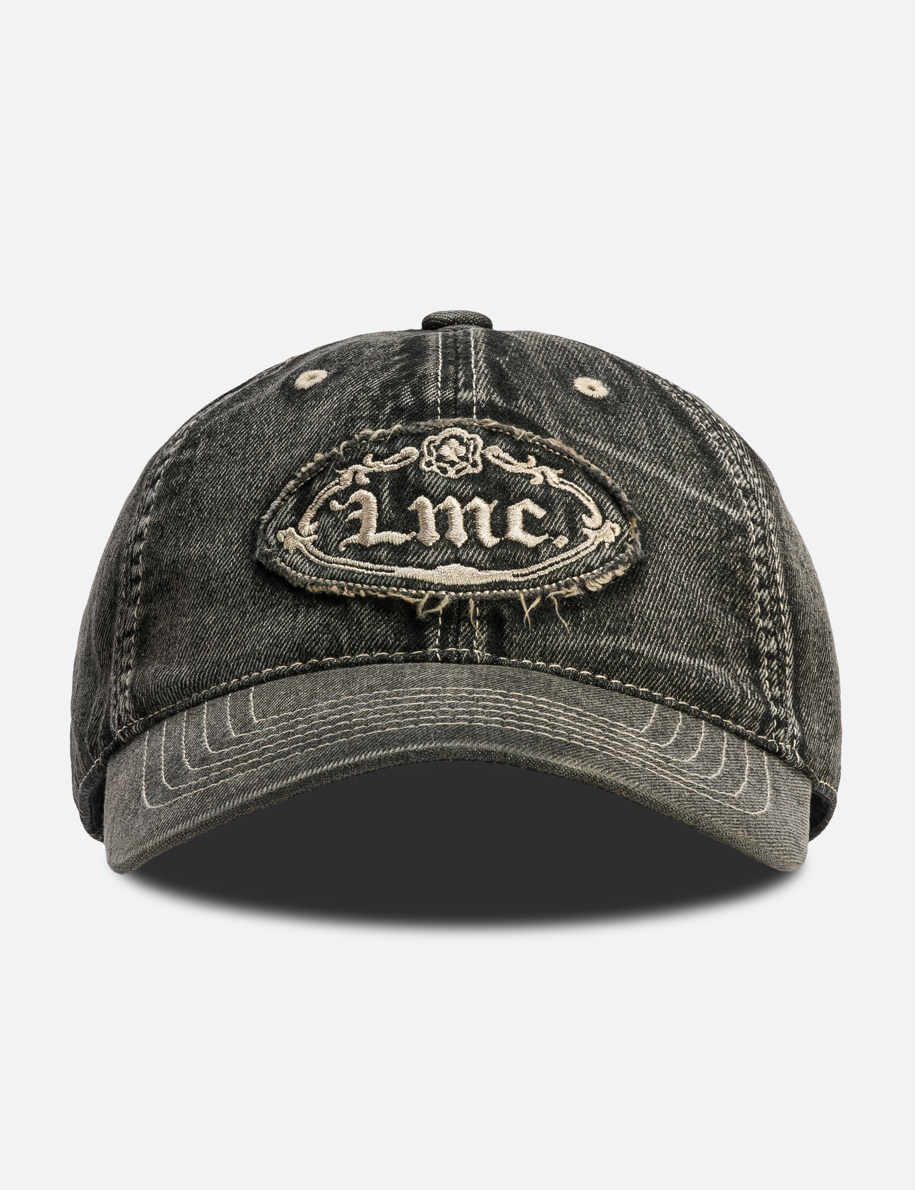 Washed Denim Gothic Oval 6 Panel Cap view 13