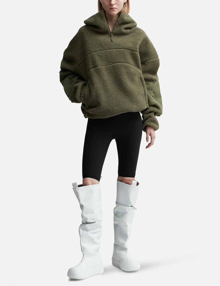 Shop Entire Studios Fluffy Fleece V2 Hoodie In Green