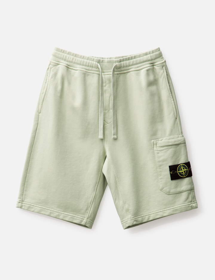 Shop Stone Island Regular Fit Cargo Bermuda Shorts In Green