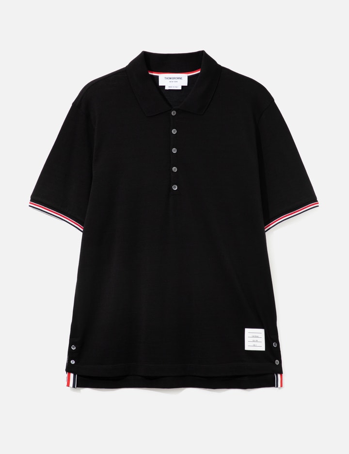 Thom Browne Short Sleeve Rib Cuff Polo