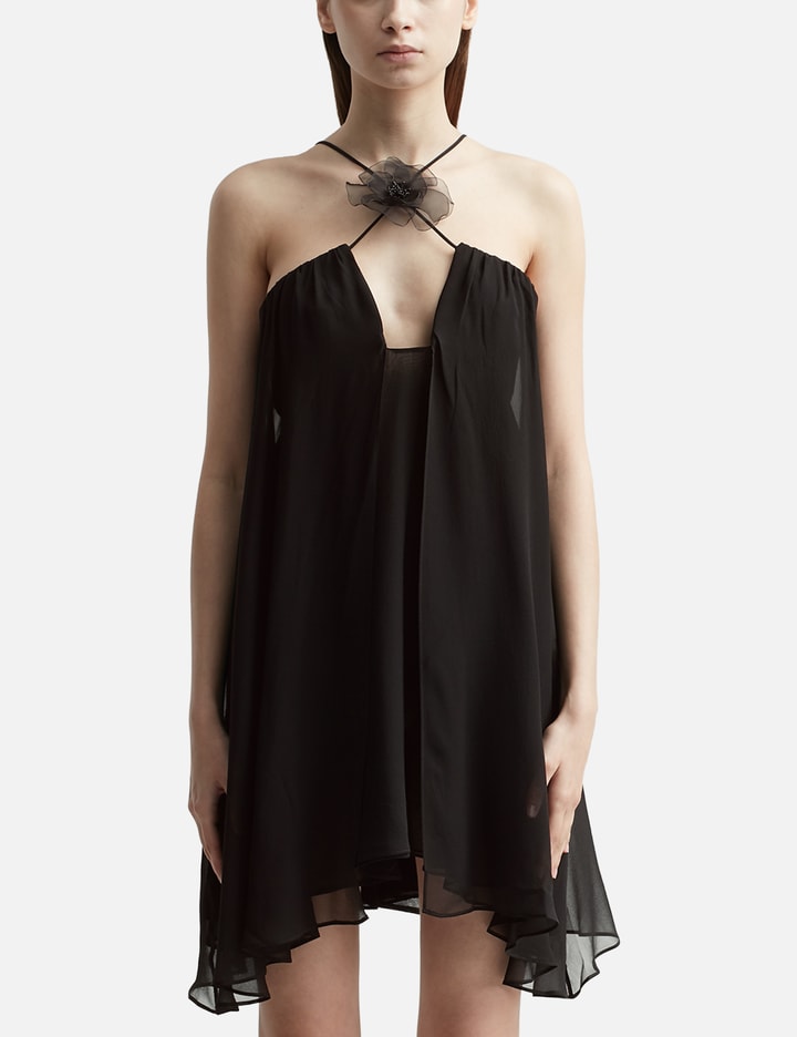 Nensi Dojaka - FLOWER LAYERED MINI DRESS | HBX Nensi Dojaka - FLOWER LAYERED MINI DRESS | HBX