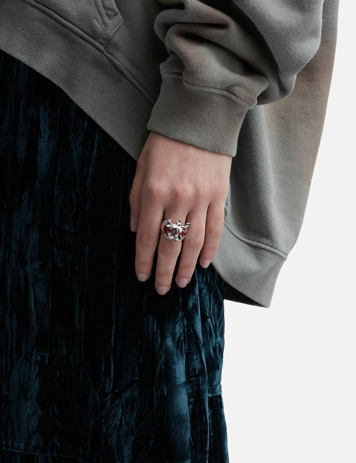 Shop Collina Strada Princess Bear Ring In Silver