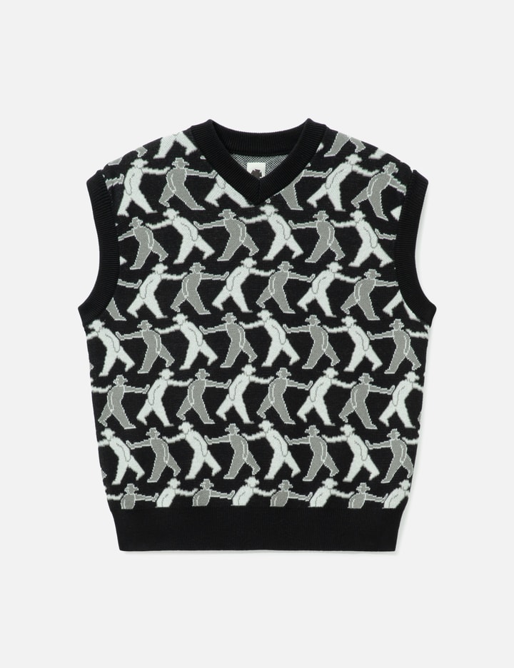 vowels Tag-A-Long Knitted Vest