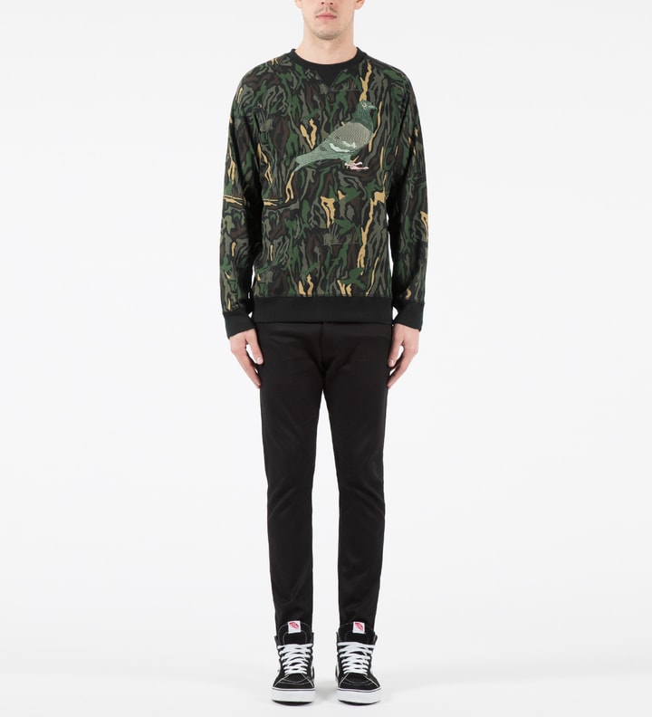 Olive Tree Camo Bushwick Crewneck Sweater Placeholder Image