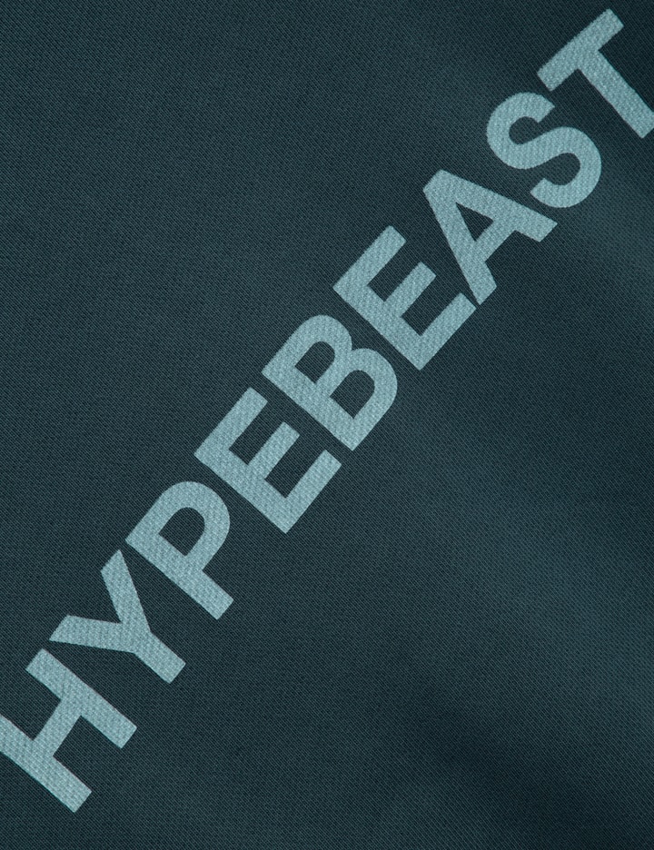 Hypebeast Garment Dyed Logo Zip-up Hoodie In Blue