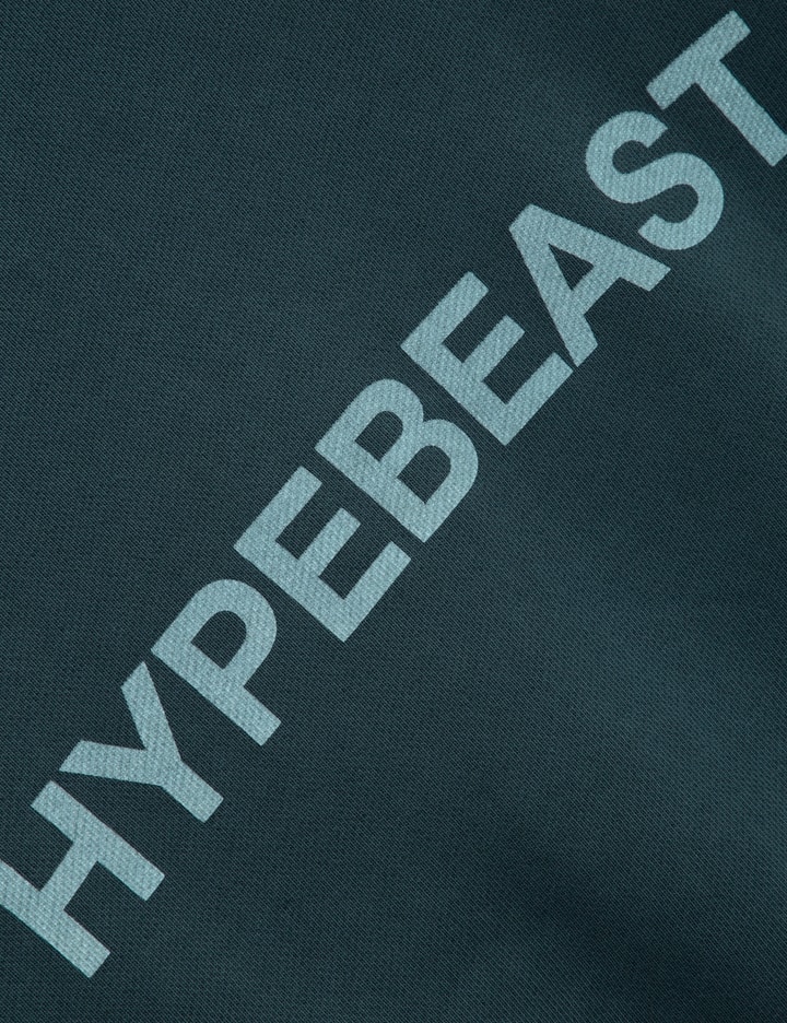 Hypebeast Garment Dyed Logo Zip-up Hoodie In Blue