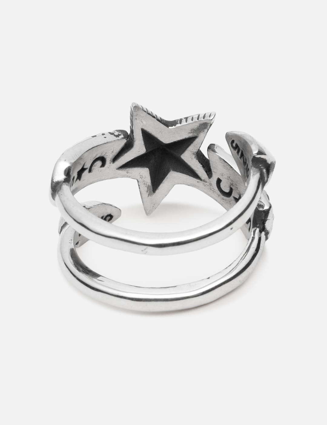 Double Large Arrow Large Star Ring view 7