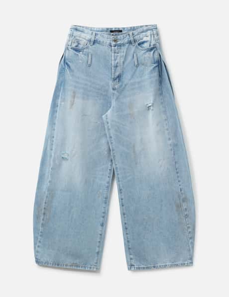 Layered Sparkle Denim Pants view 6