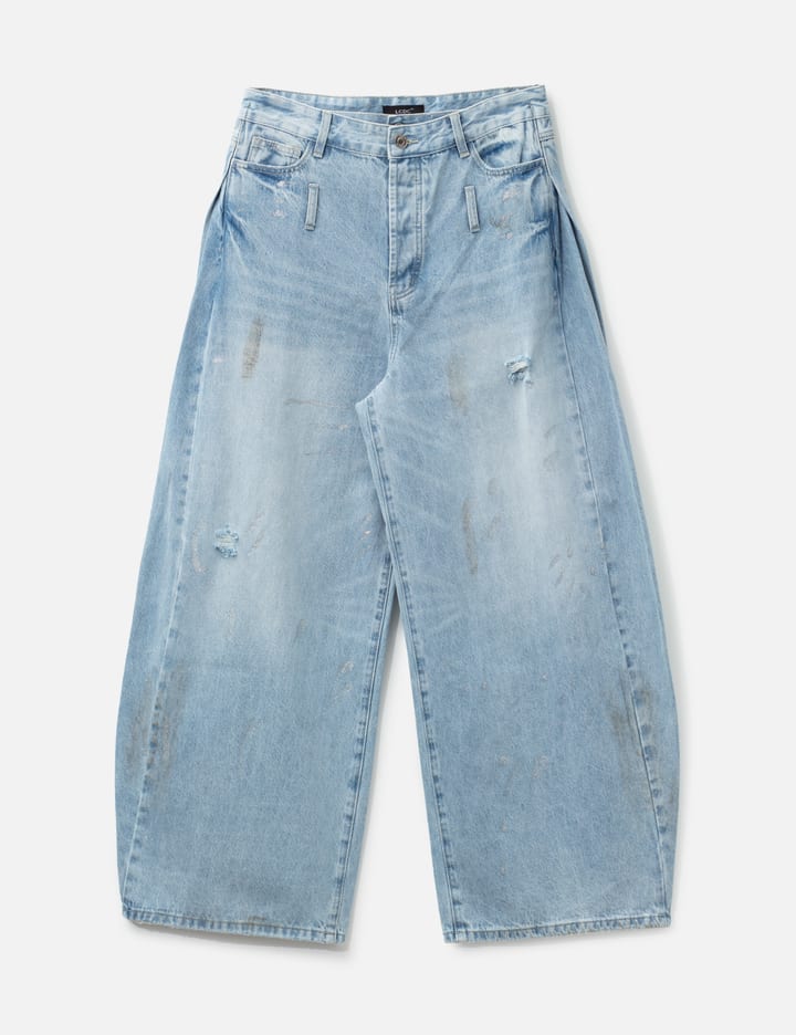 Layered Sparkle Denim Pants