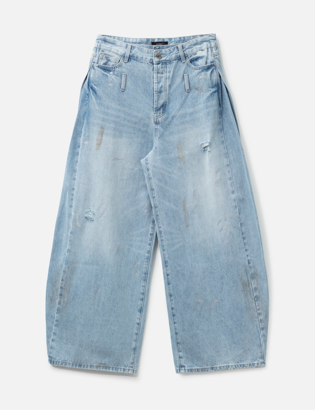 Layered Sparkle Denim Pants