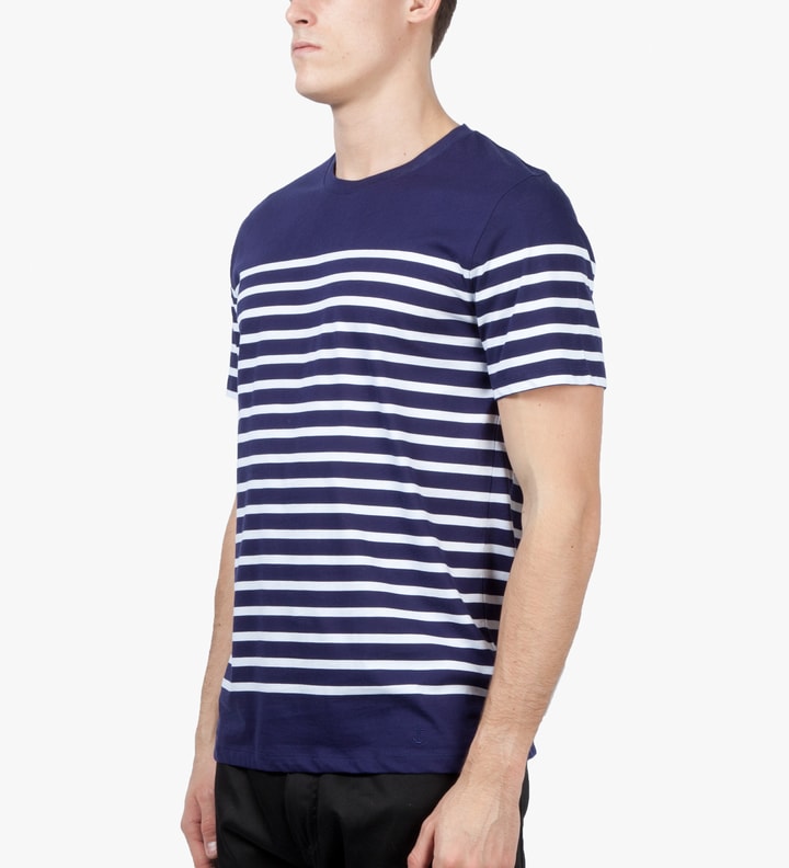 Dark Navy Sailor Stripe T-Shirt Placeholder Image