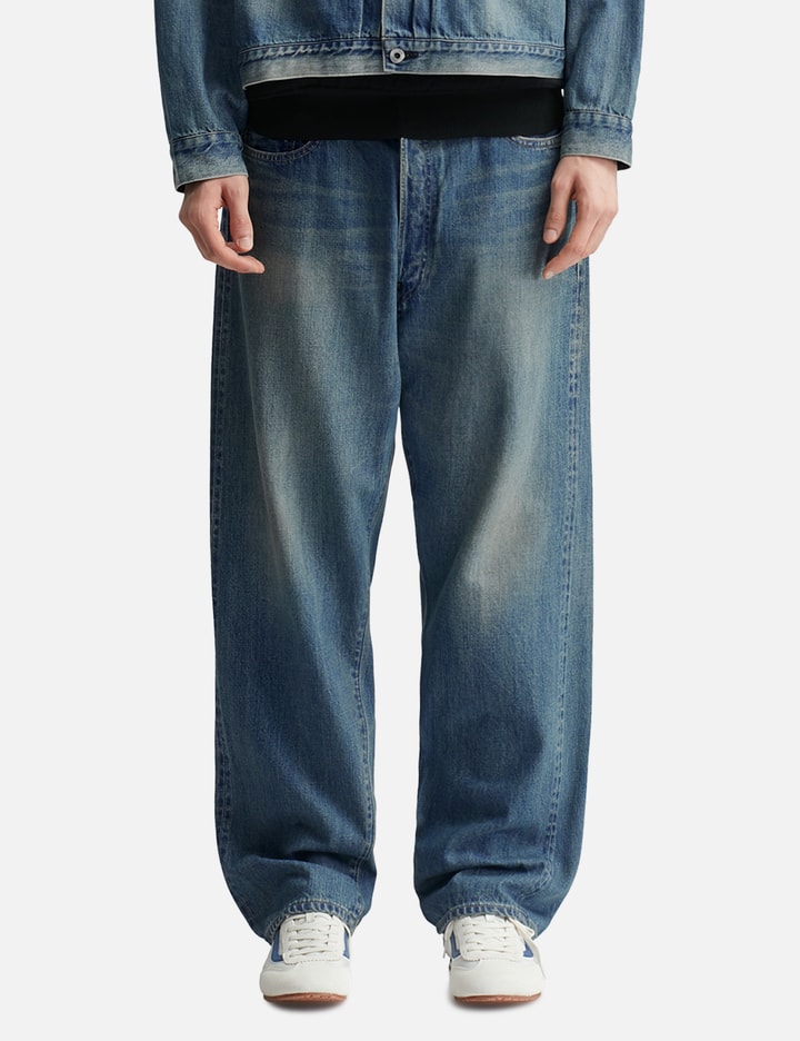 No.22 Washed Wide Denim Pants Placeholder Image