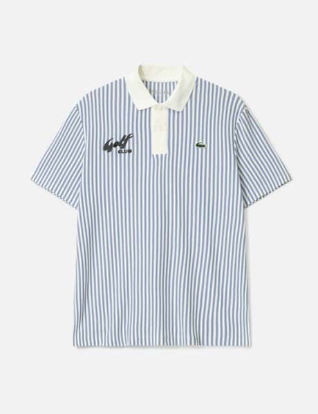 Lacoste Men's Thermo-Regulating Striped Golf Polo