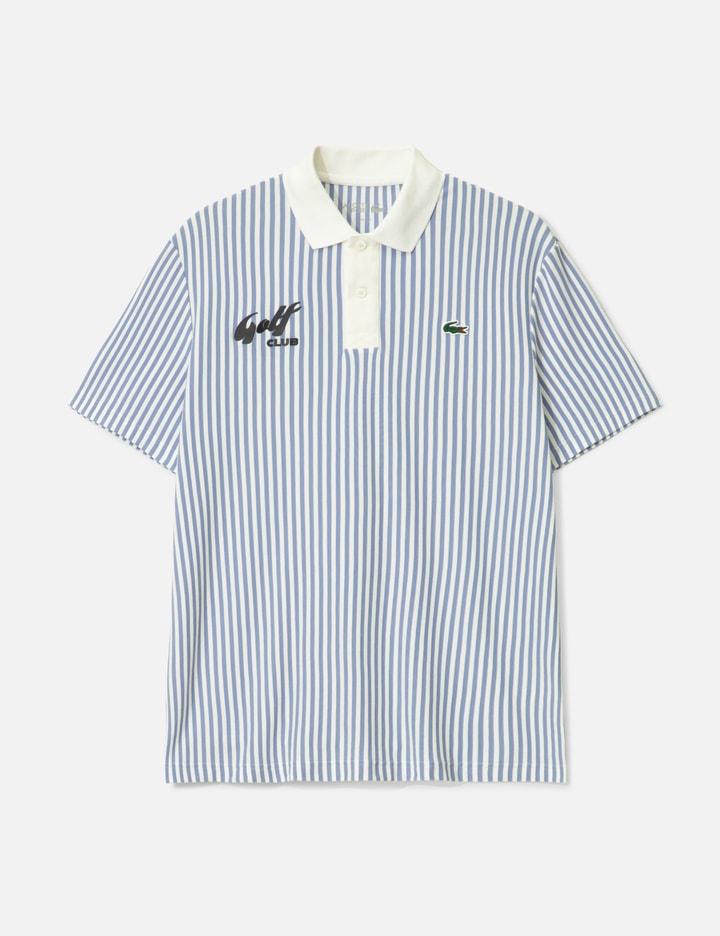 Men's Thermo-Regulating Striped Golf Polo Placeholder Image