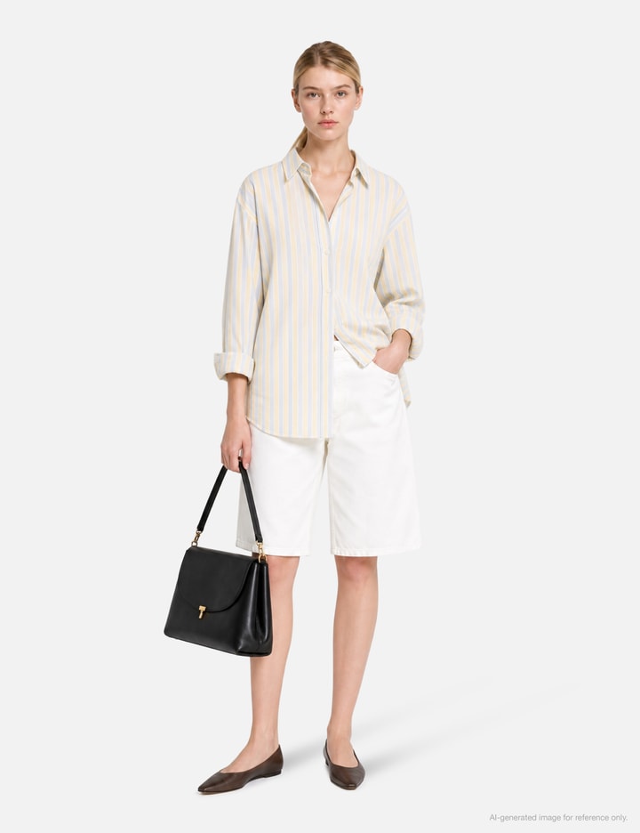 TOTEME T-Lock Leather Satchel