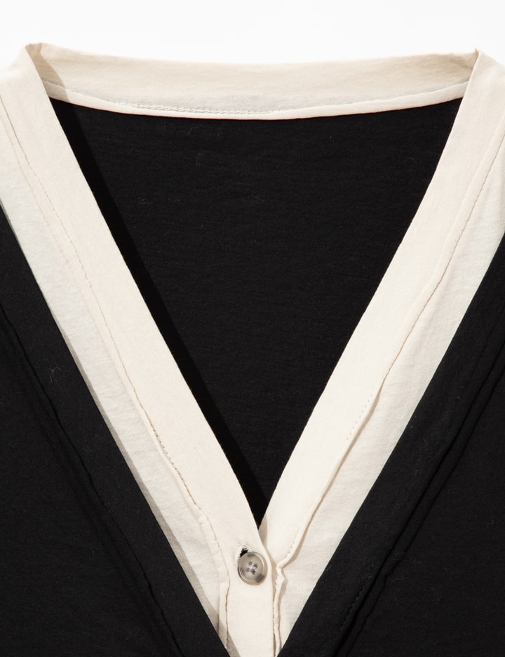 Perverze Layered Henley Long T-Shirts