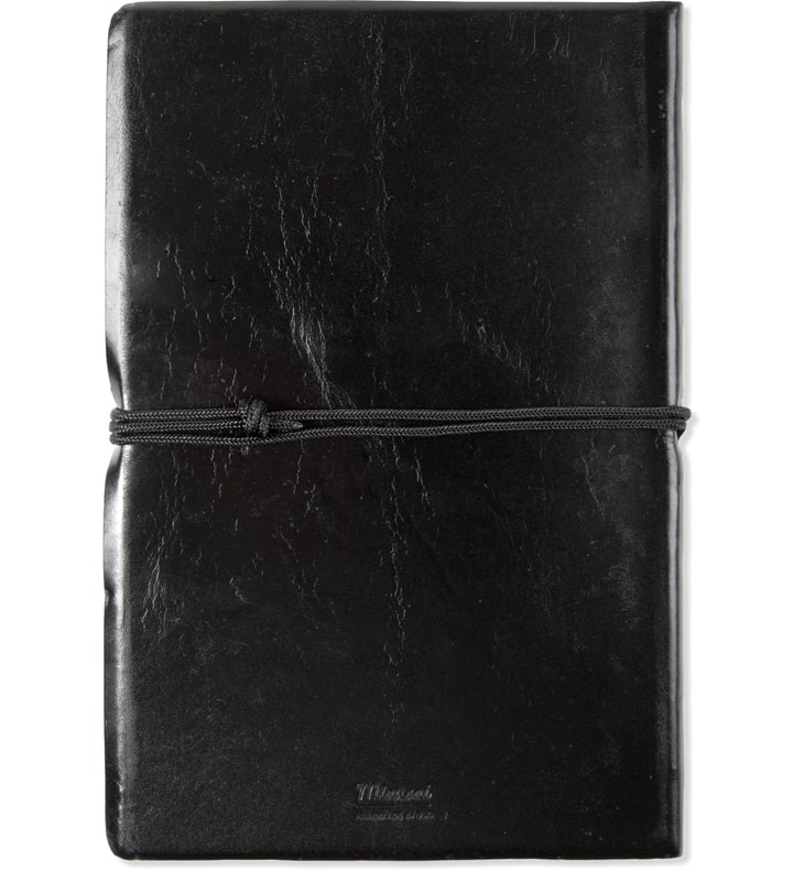 Vintage Black Leather Journal with Noir Hook Placeholder Image