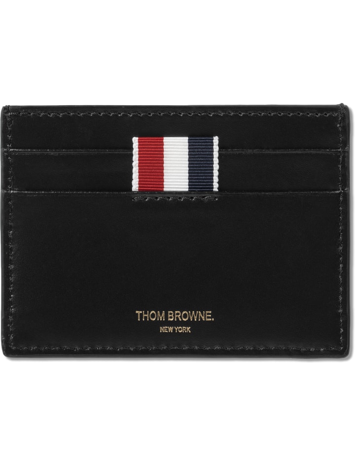 Black Calf Leather Single Card Holder Placeholder Image