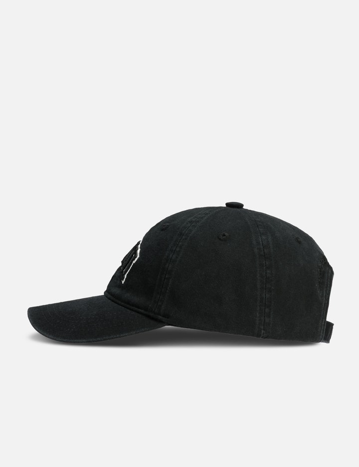 Ganni Women Slate Cotton Baseball Cap In Black