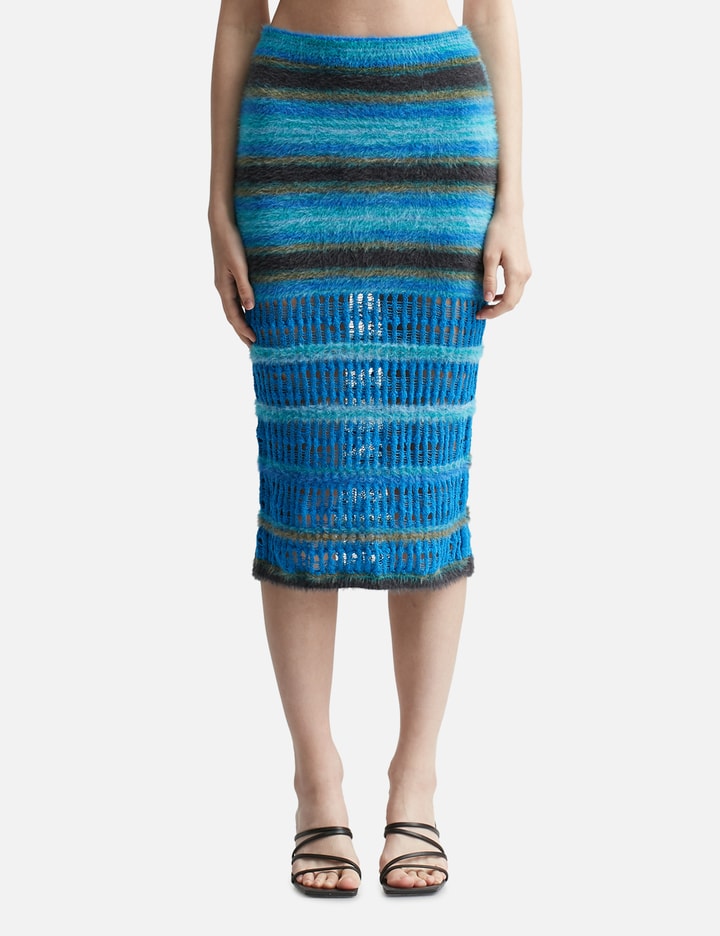 Jenny Bubble Stripe Knit Skirt Placeholder Image