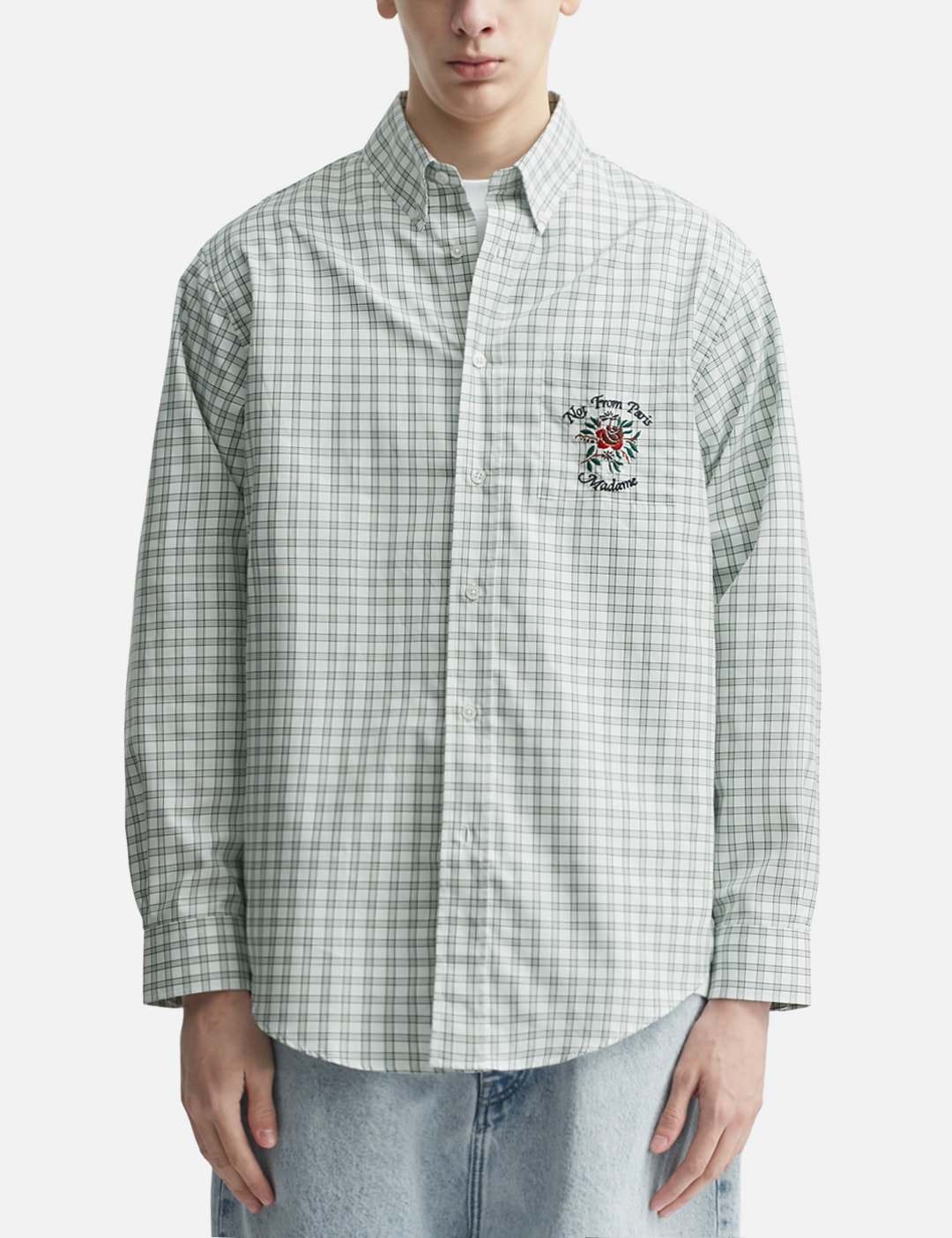 Chemise Carreaux Slogan Rose view 18