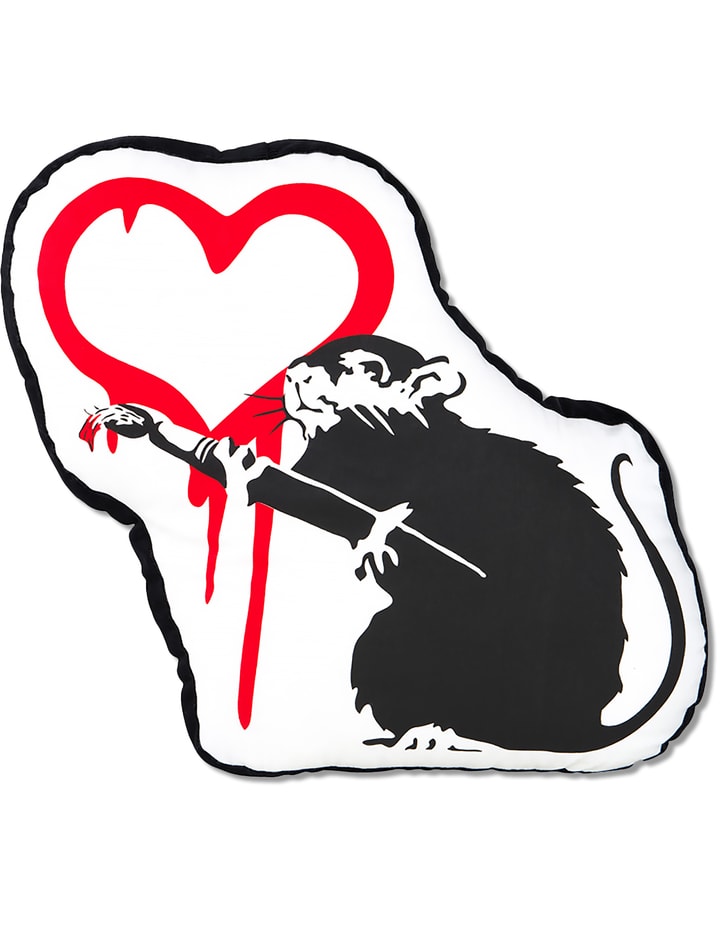 Sync.-Brandalism "Love Rat" Plush Cushion Placeholder Image