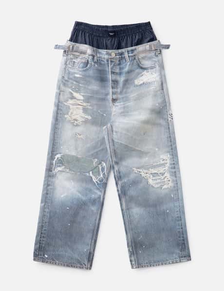 Protocol-Index Trompe-l'œil Layered Pants