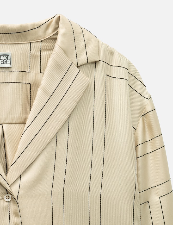 TOTEME Monogram Silk PJ Top