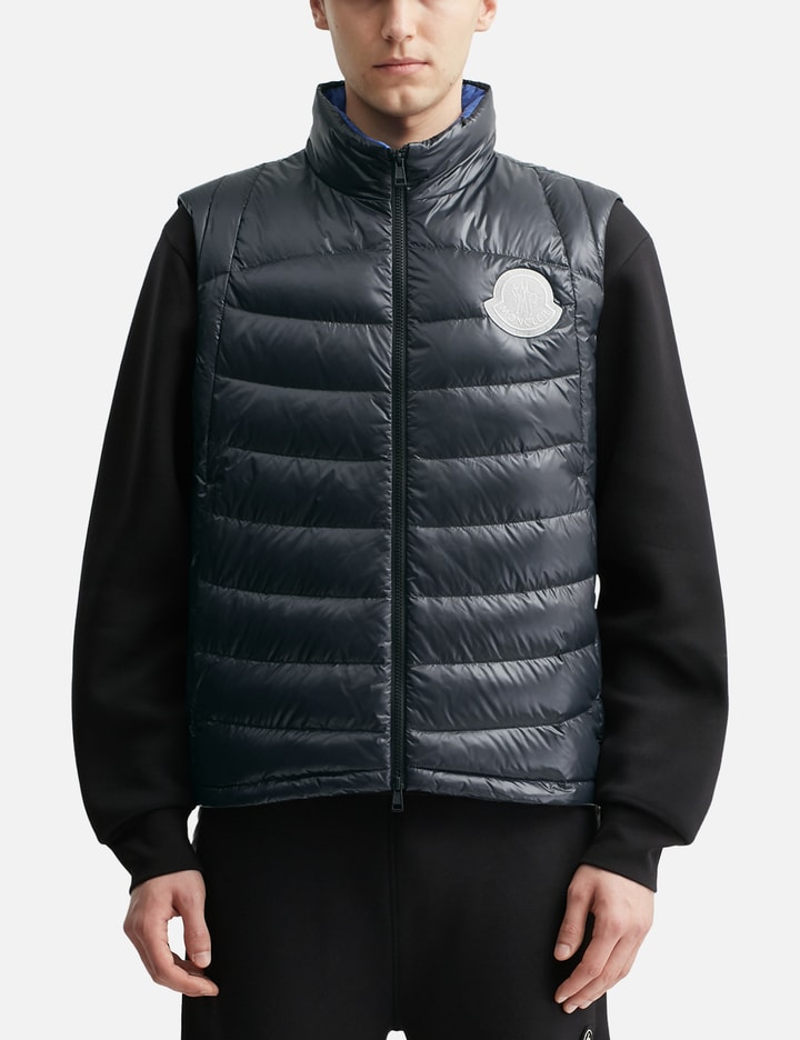 Menelao Hooded Curvy-Quilted Down Gilet Placeholder Image