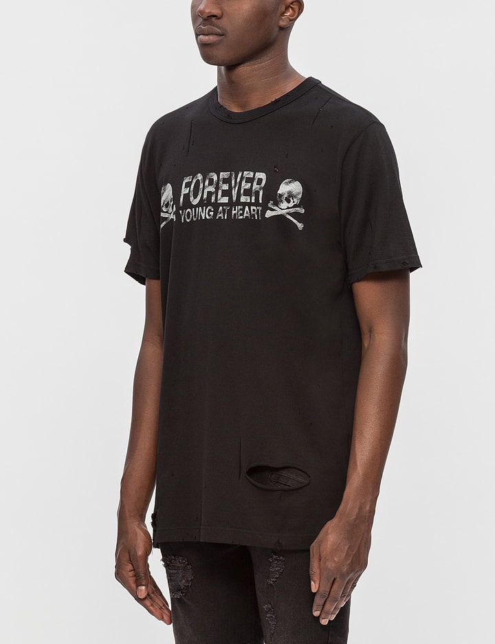 Distressed "Forever Young" S/S T-Shirt Placeholder Image