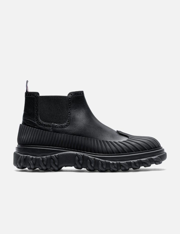 Thom Browne Chelsea Duck Boot In Black