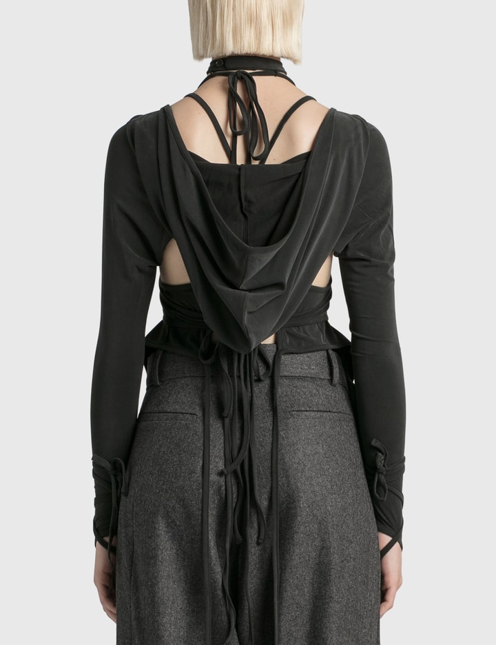 Layered Halter With Hooded Sleeve Placeholder Image