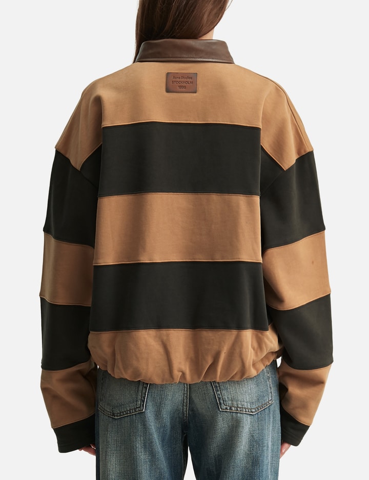 Striped Polo Sweater view 4