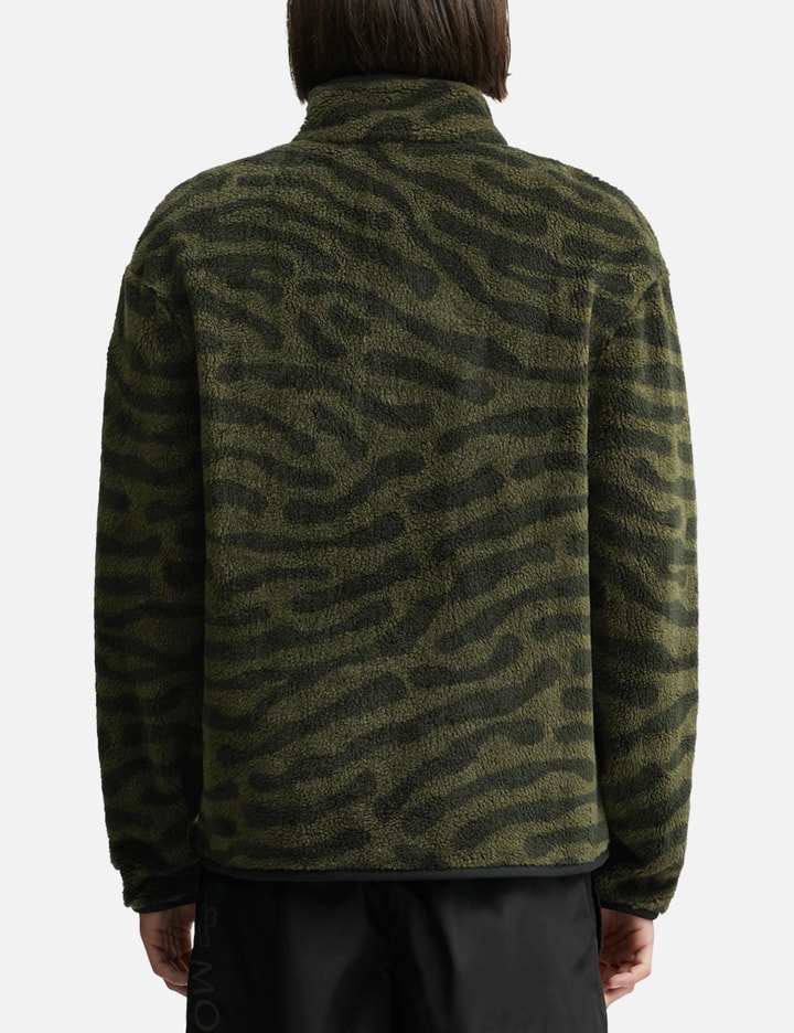 Shop Moncler Genius Teddy Zip-up Sweatshirt In Green