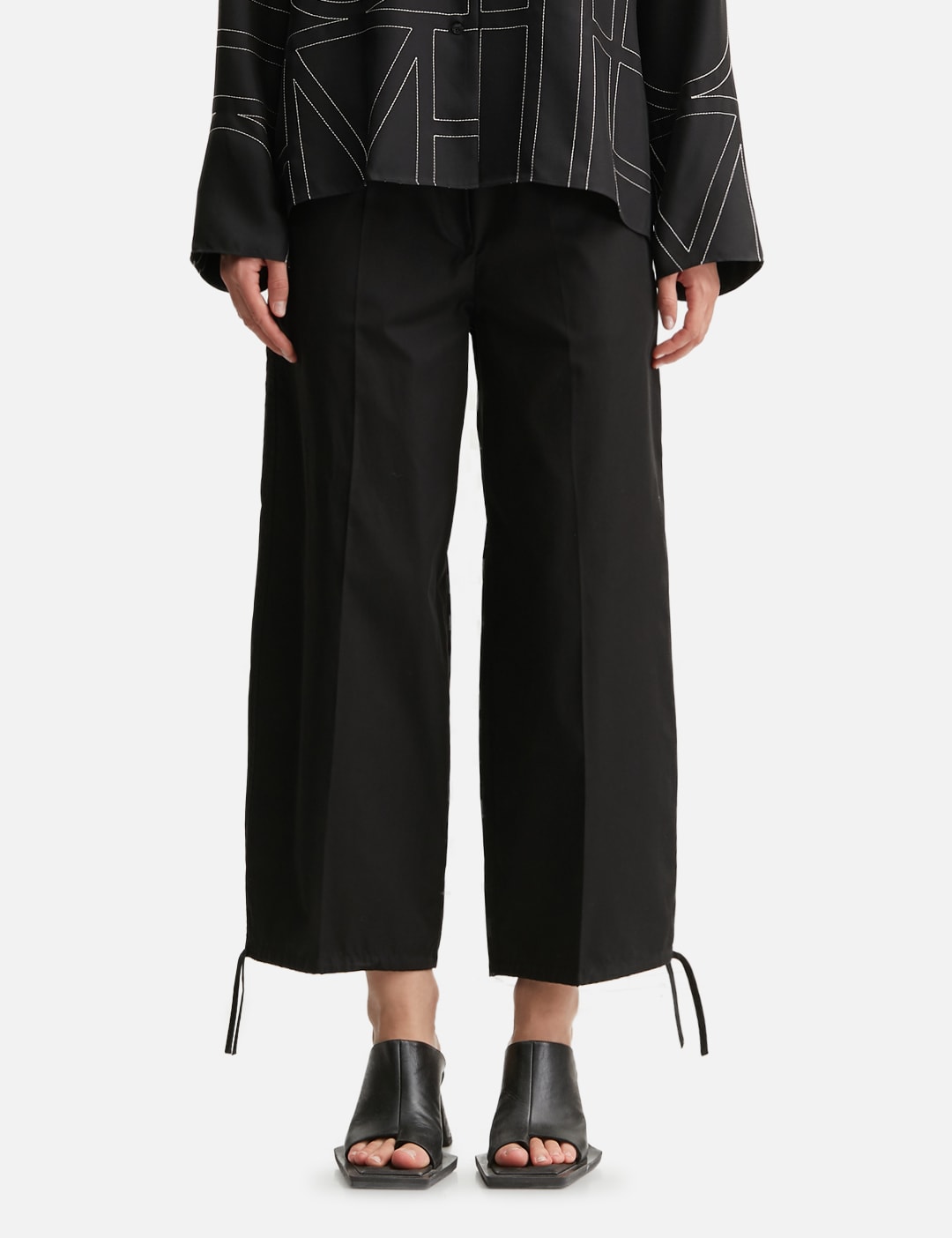 Cotton Drawstring Trousers view 11
