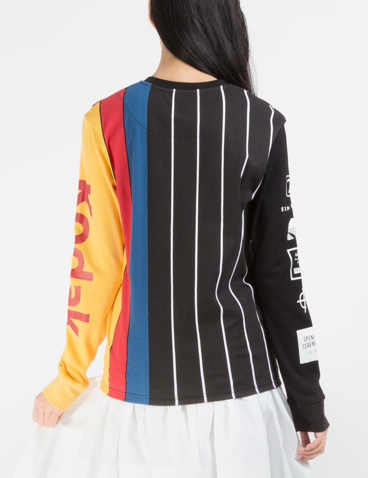 Black Multi Kodak Stripe L/S T-shirt Placeholder Image