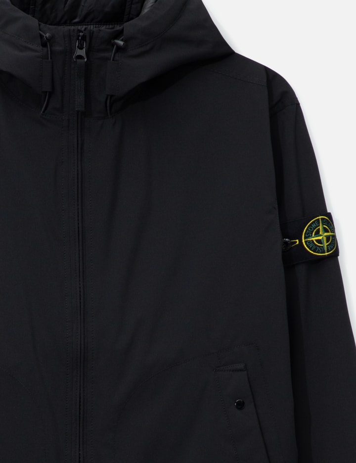 Stone Island Soft Shell-r Padded Jacket In Black