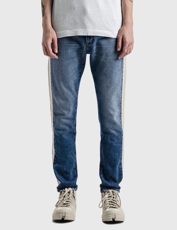 Indigo Track Denim Pants Placeholder Image