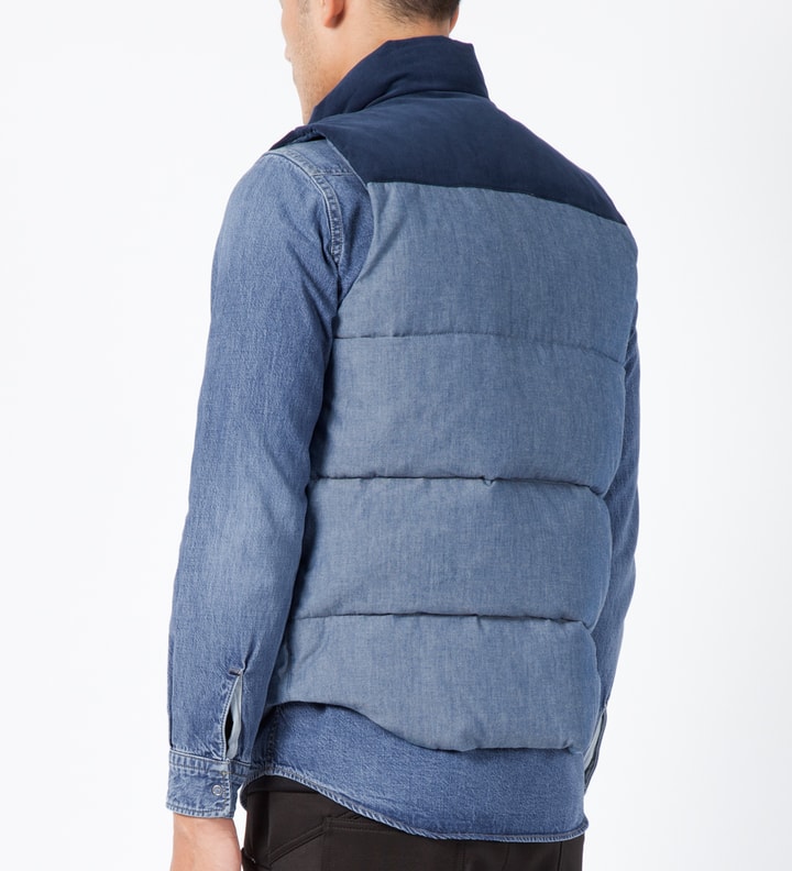 Chambray Fripp Down Vest Placeholder Image