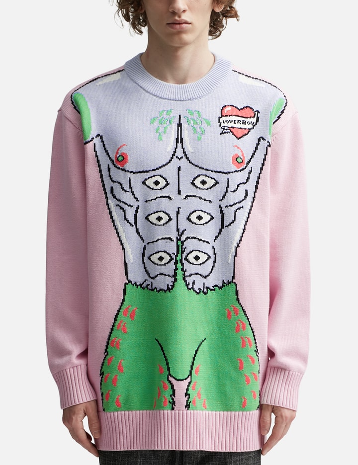 Shop Charles Jeffrey Loverboy Sexy Beasts Jumper In Multicolor