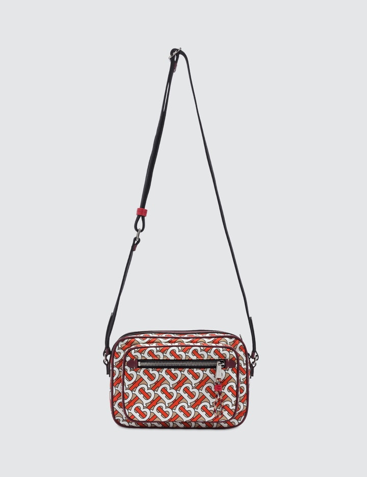 Monogram Print and Leather Crossbody Bag Placeholder Image