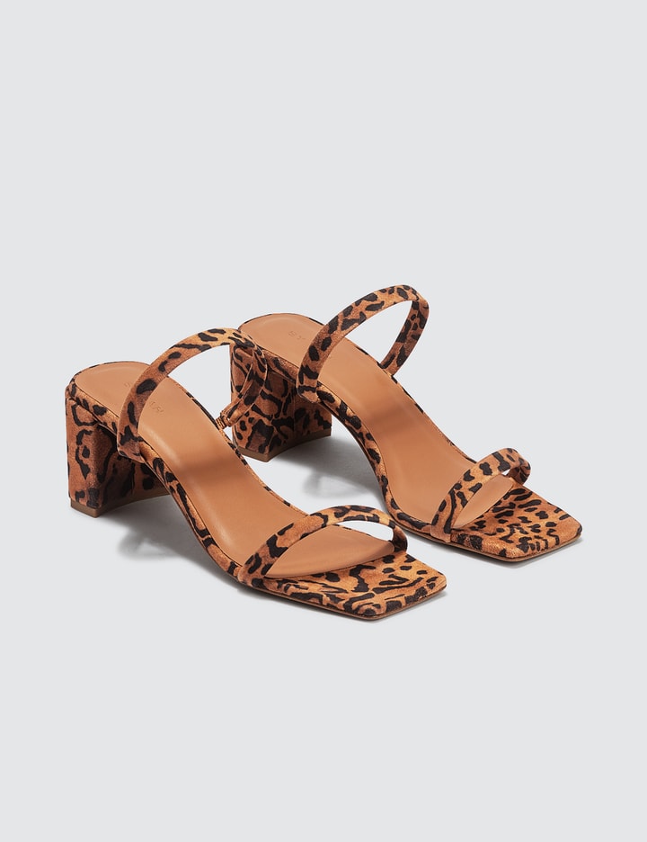 Tanya Leopard Print Suede Leather Sandals Placeholder Image