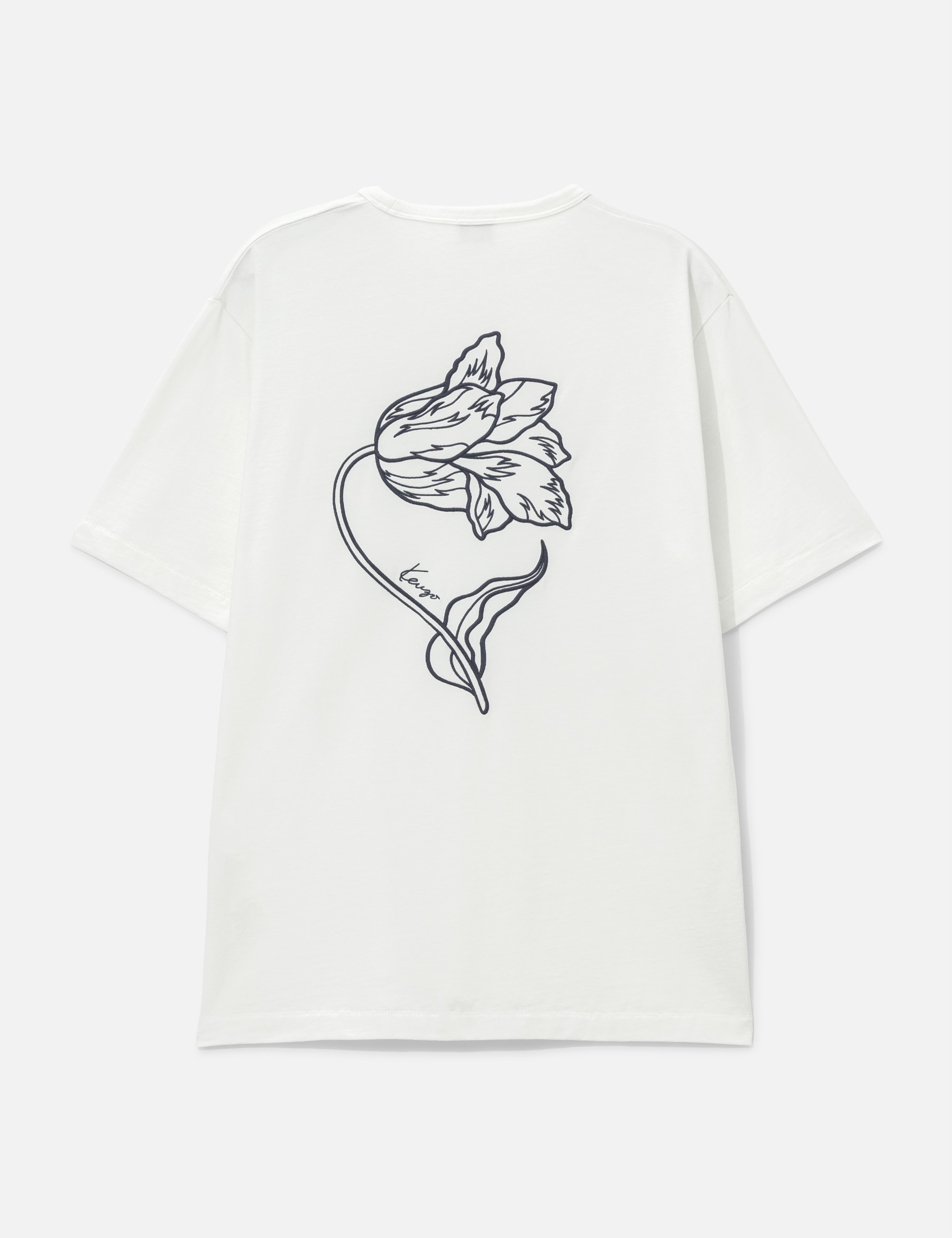 'KENZO Tulip' Embroidered T-Shirt view 17