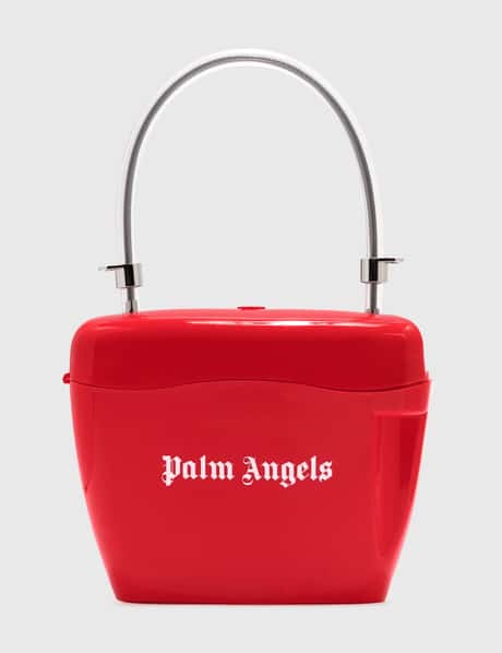 Fashion Red Palm Angels Padlock Bag Palm Angels Logo-appliqué