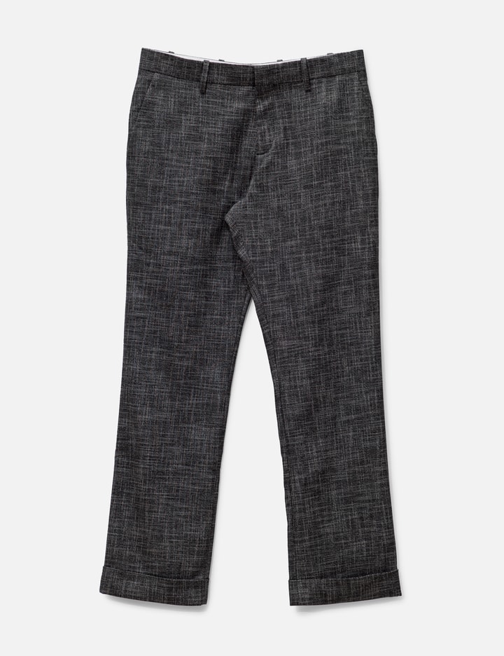 Charles Jeffrey Loverboy Woven Straight Turn Up Trouser In Grey