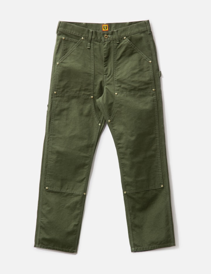 Human Made Duck Painter Pants In Green